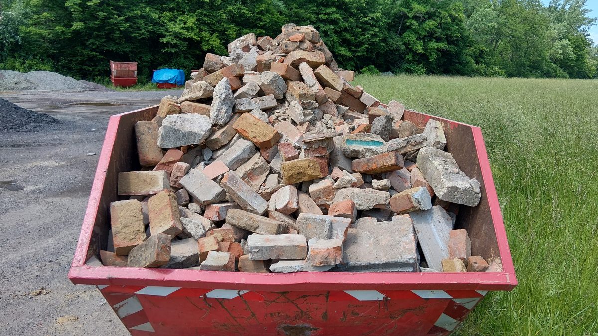 Falsch beladener Container – Beispiel 1